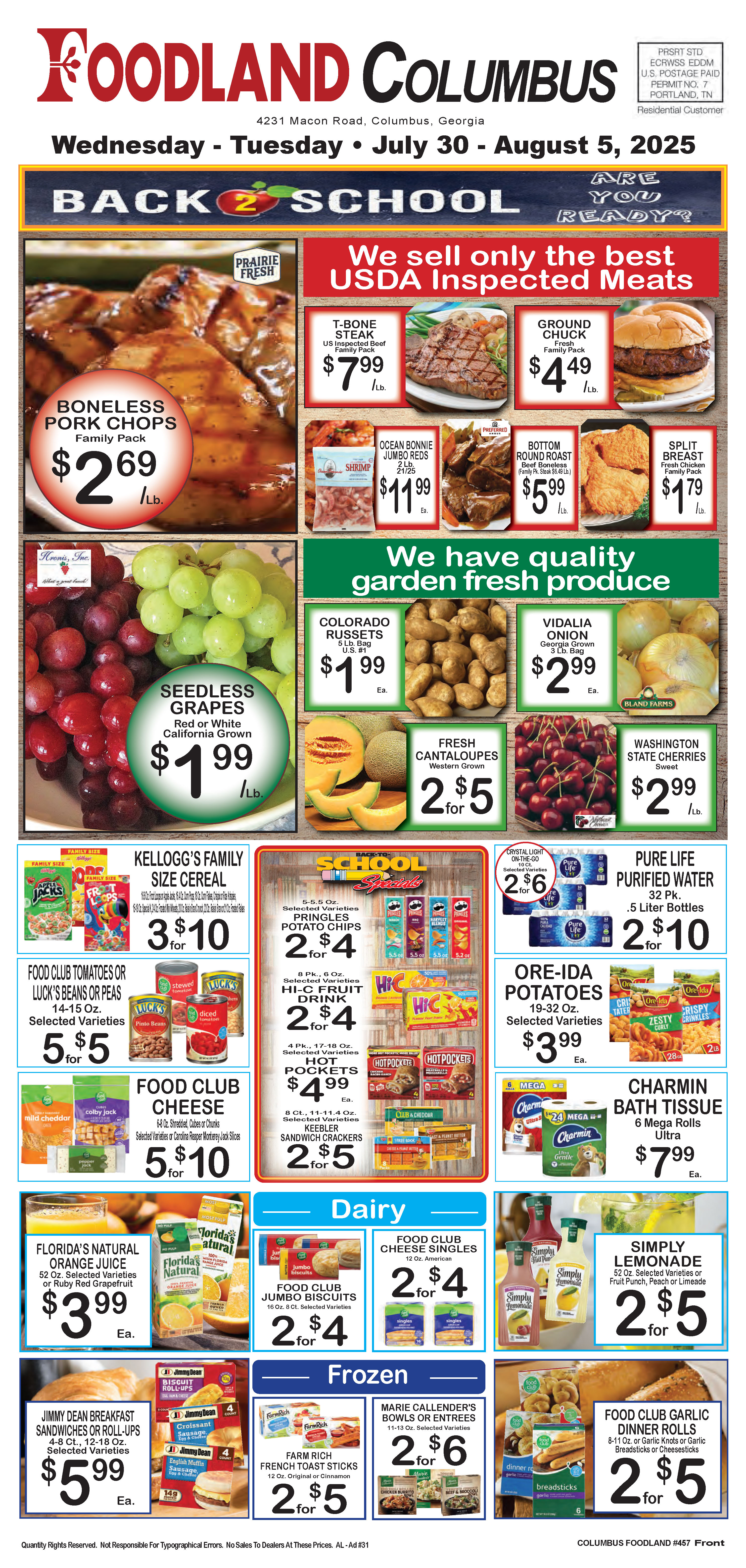 Columbus Foodland Ad